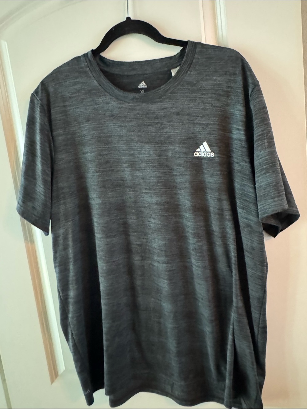 adidas Men’s Dark Heather Gray Short Sleeve Tee